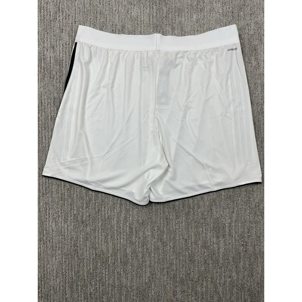 Adidas Tiro 23 Women's White/Black Soccer Shorts HS2316 Drawstring Three Stripes
